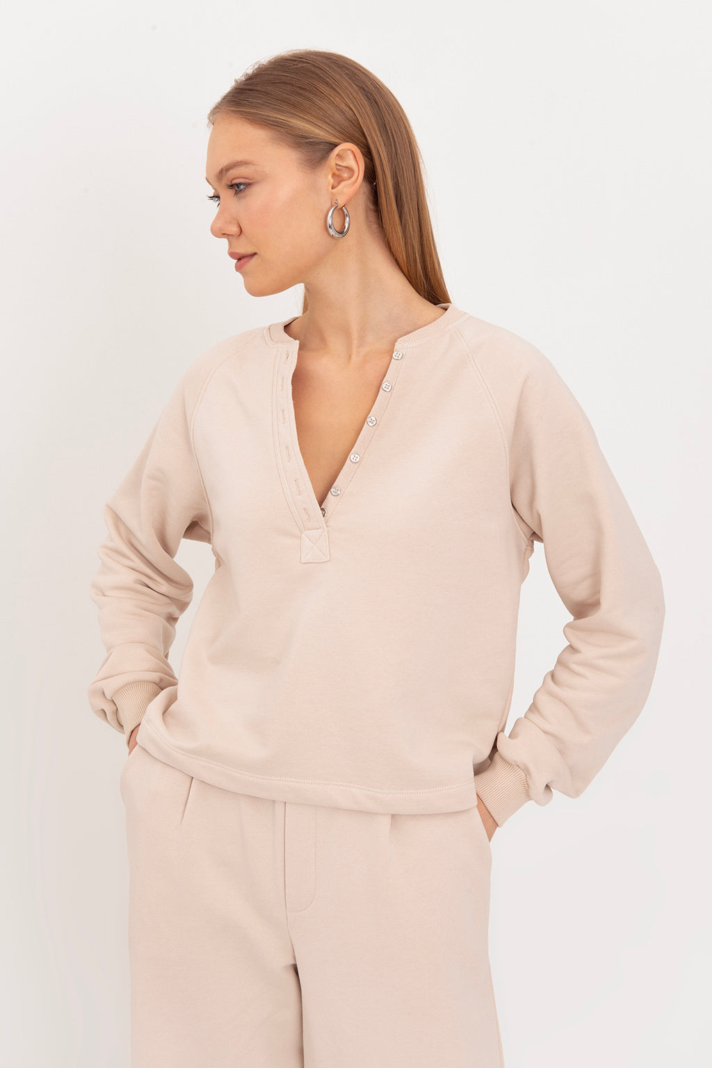 Patlı Cotton Sweatshirt