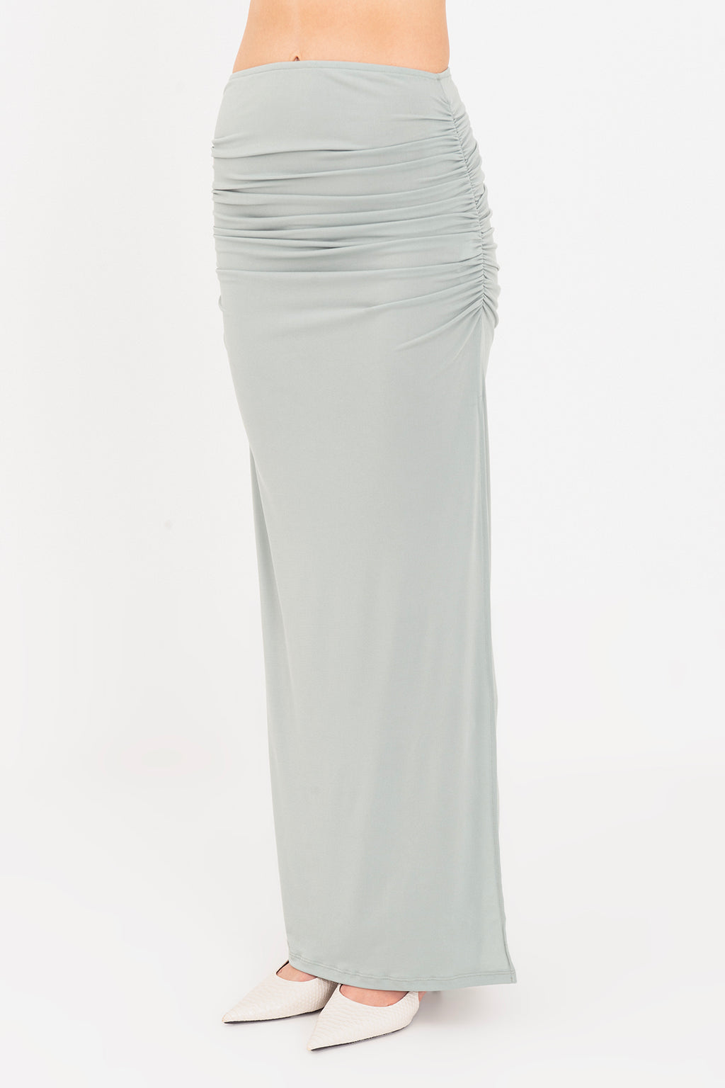 Draped Midi Skirt