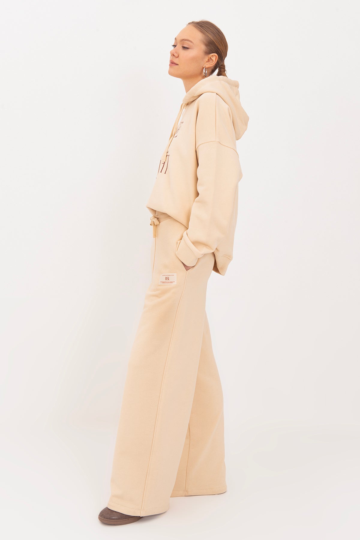 Straight Cut Loose Trousers