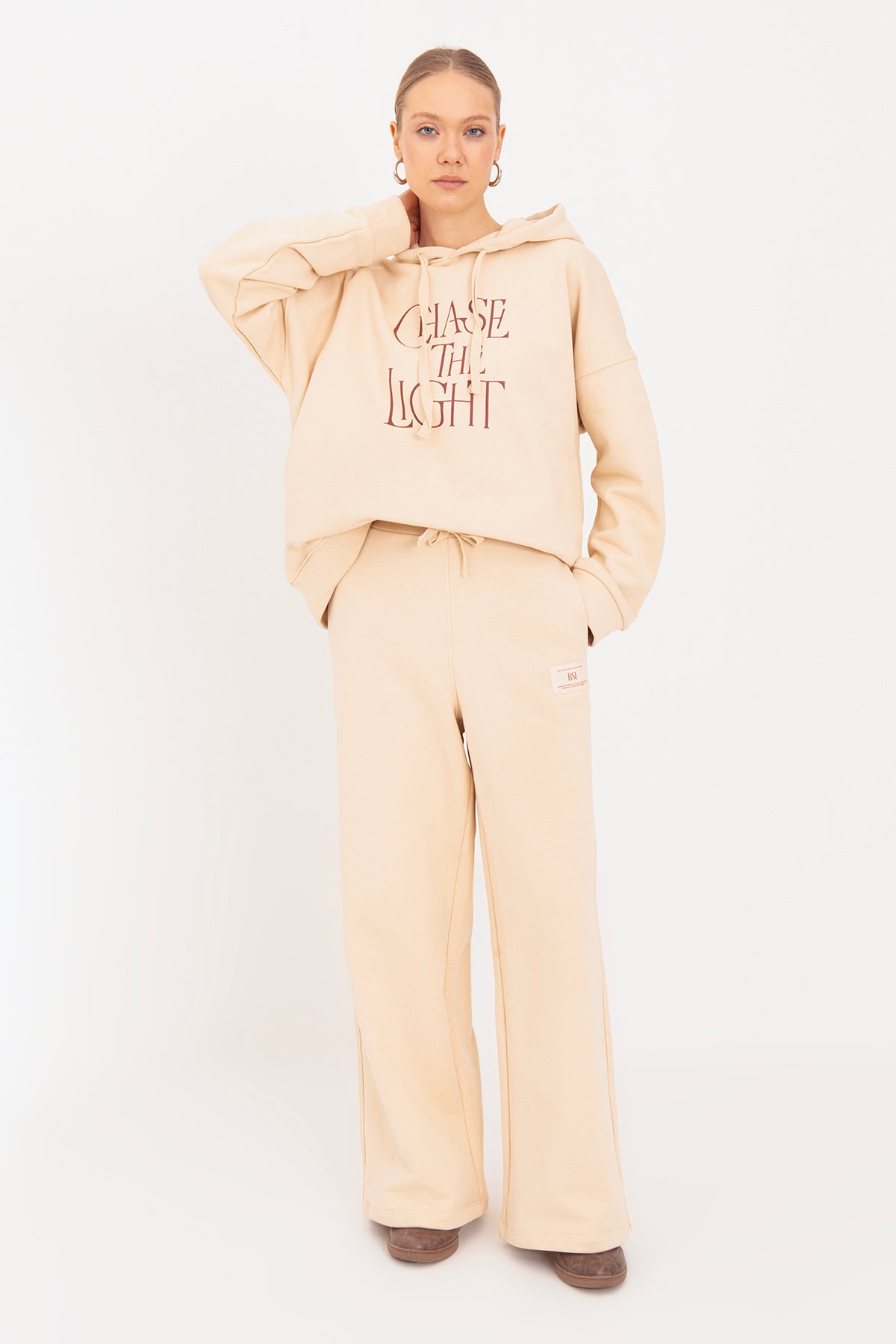 Straight Cut Loose Trousers