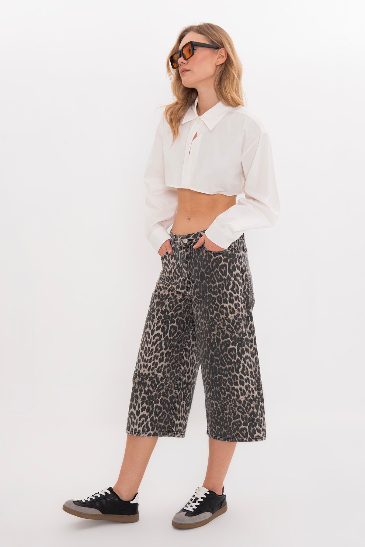 Baggy Denim Bermuda Shorts