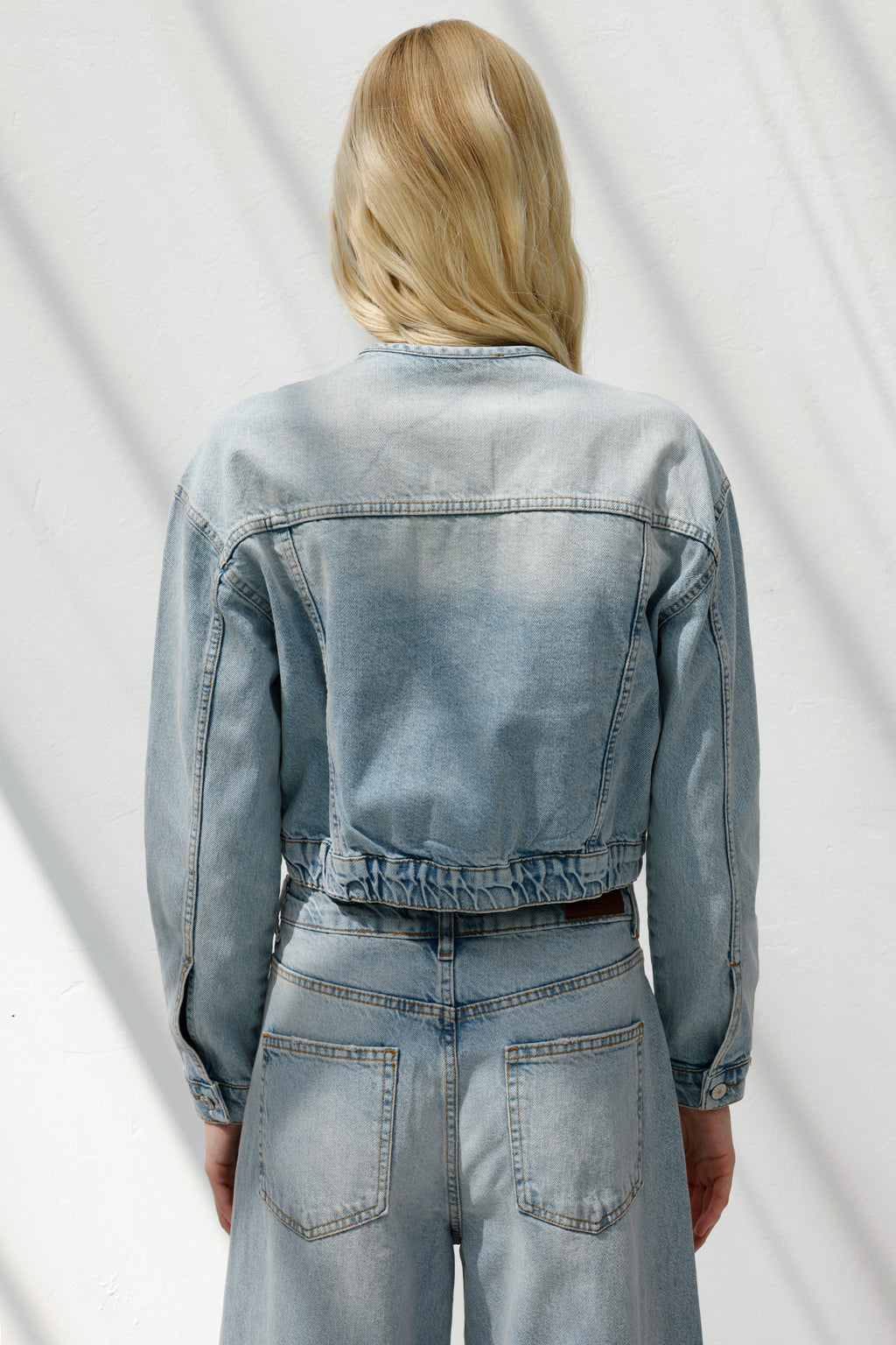 Yıkama Efektli  Denim Mont