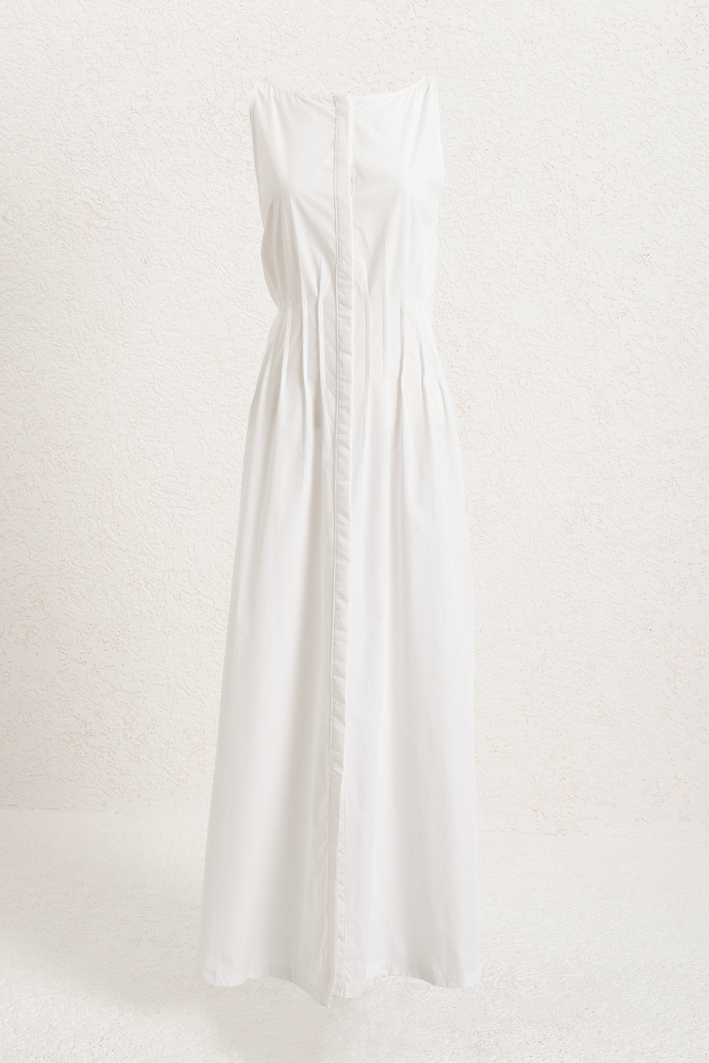100% Cotton Maxi Dress with Rib Stitch Details