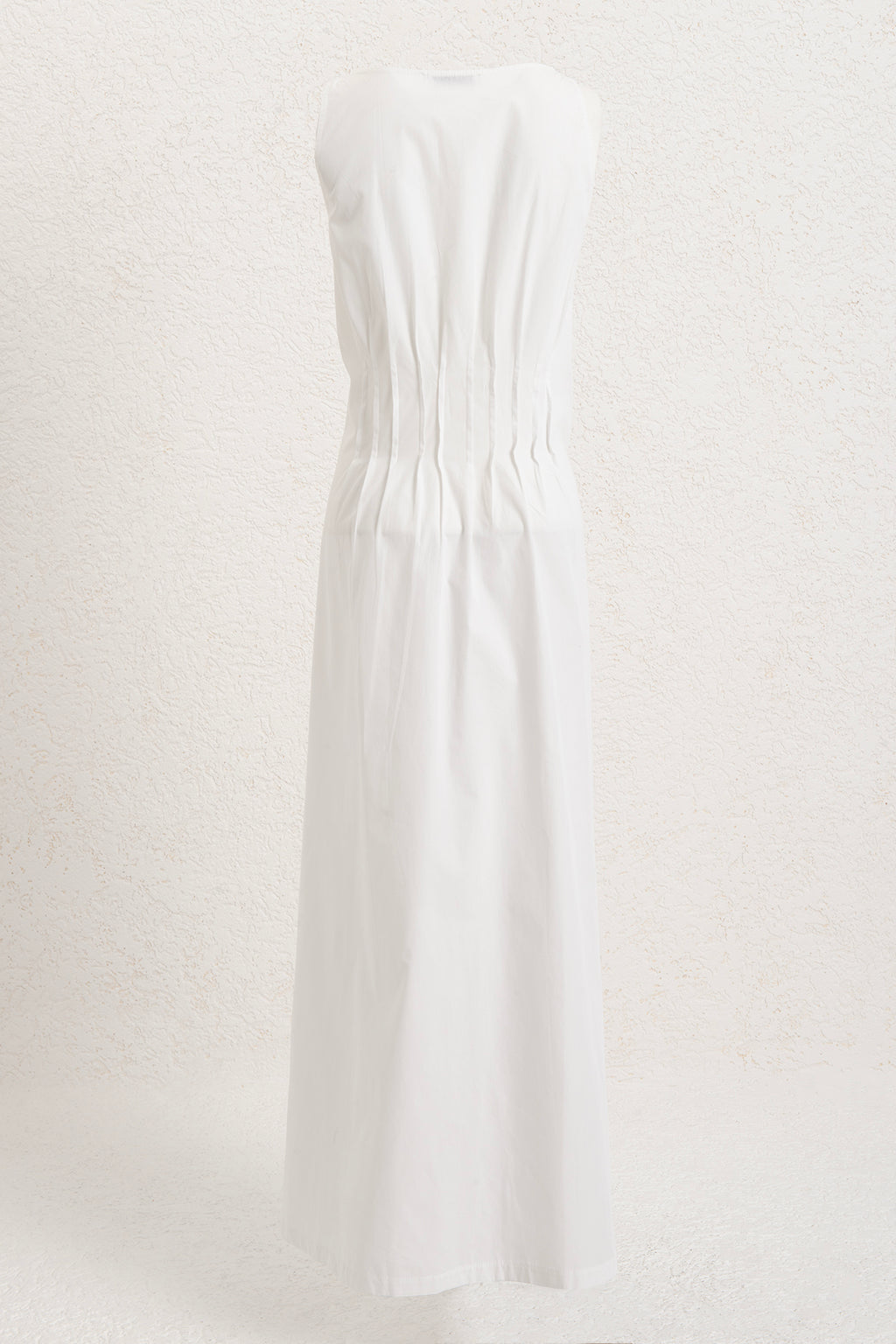 100% Cotton Maxi Dress with Rib Stitch Details