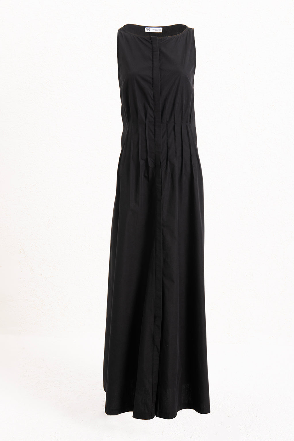 100% Cotton Maxi Dress with Rib Stitch Details
