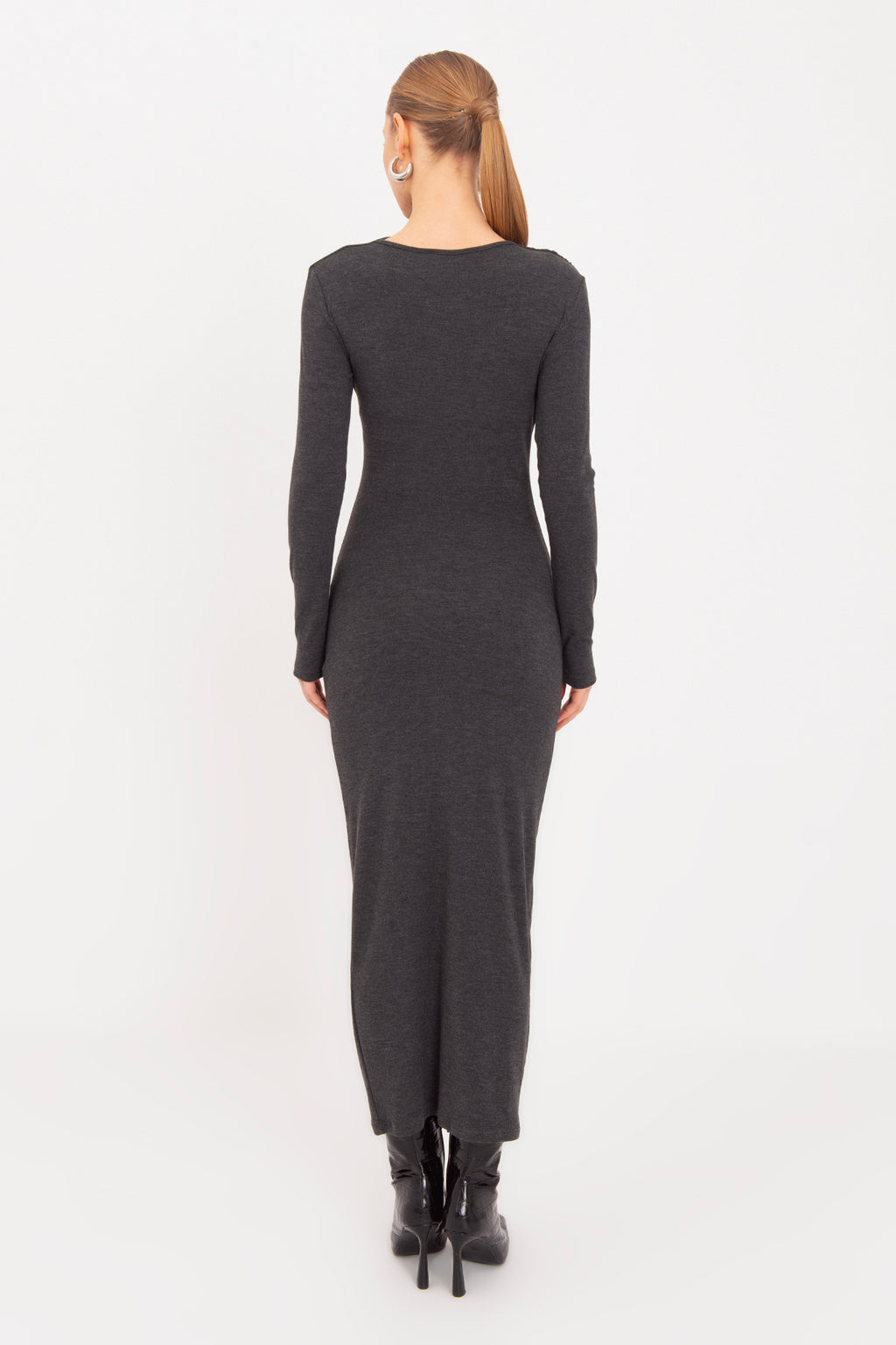 Draped Midi Dress