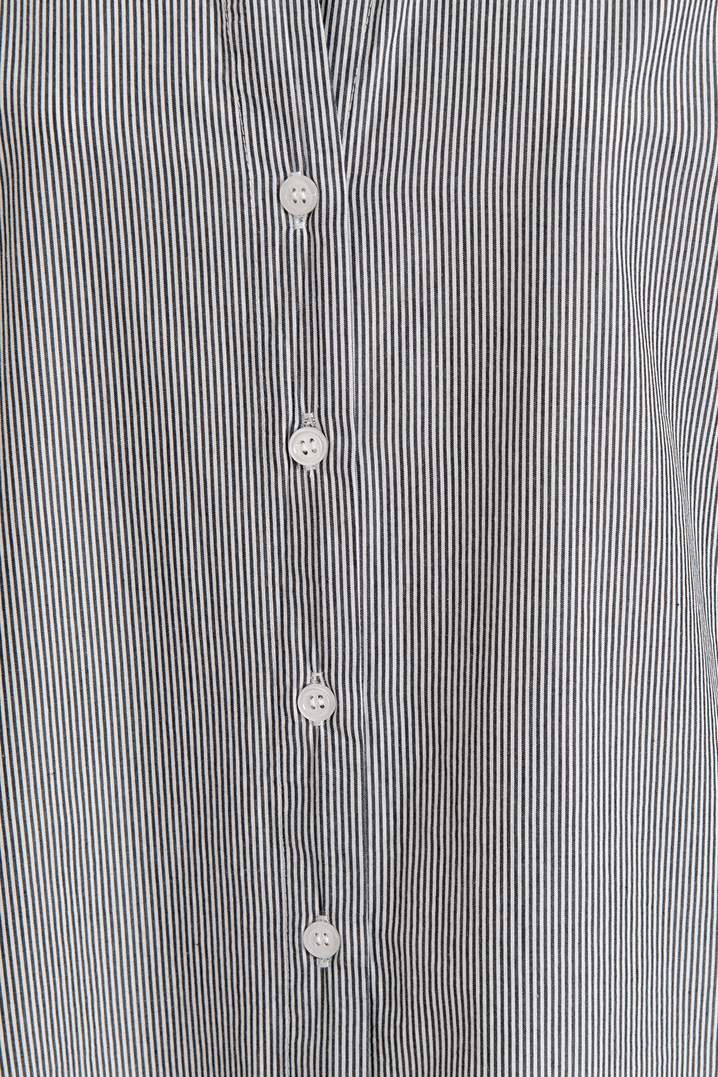 Oversize Çizgili Cotton Gömlek
