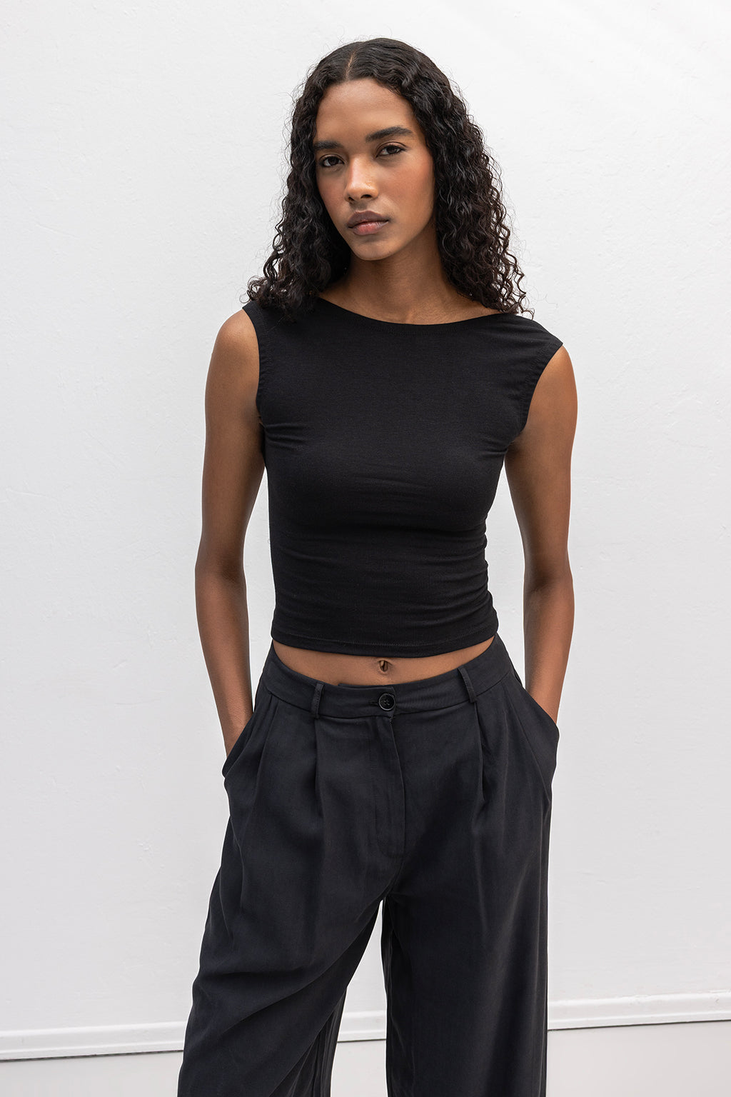 Backless Crop Top