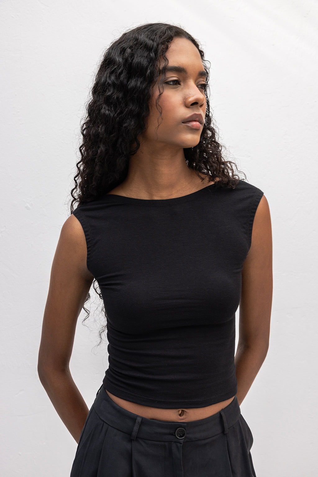 Backless Crop Top