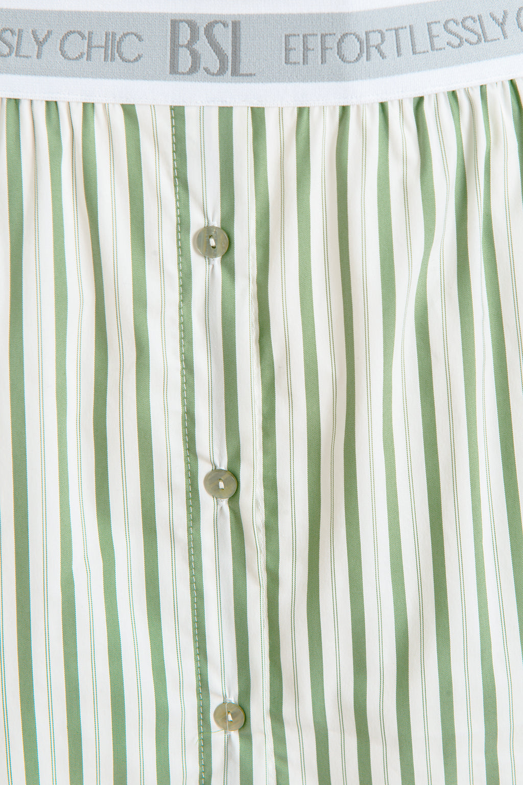 Çizgili Cotton Mini Etek