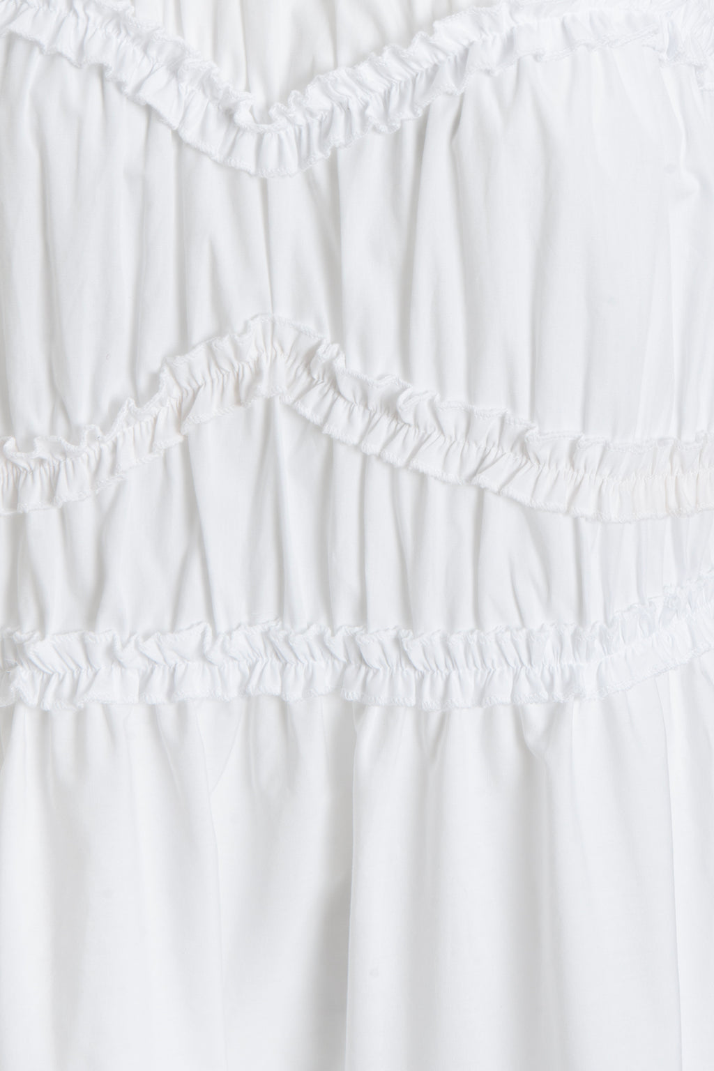 Tiered Ruffle Midi Cotton Dress