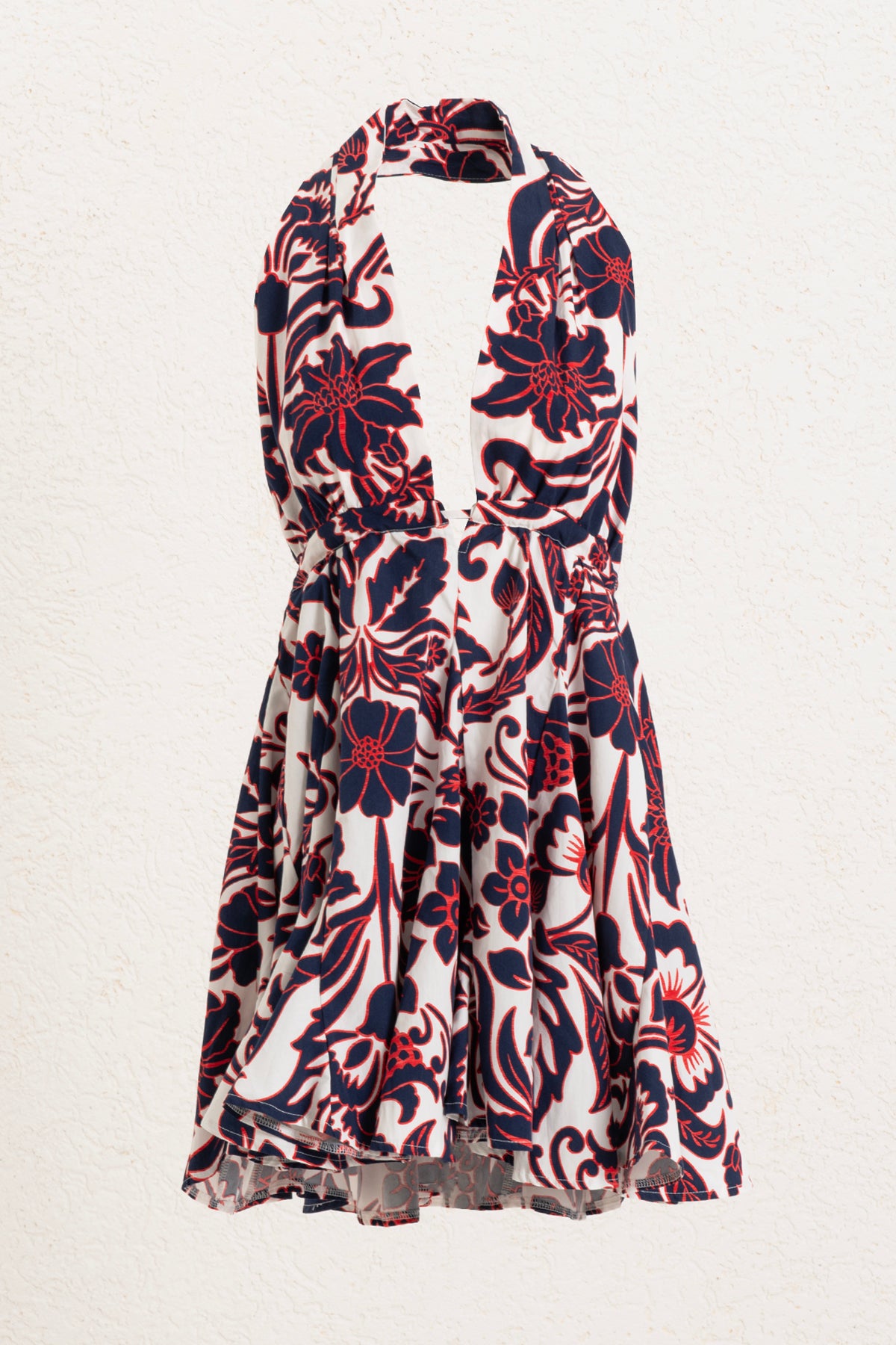 Mini Dress with Ruffled Skirt Detail