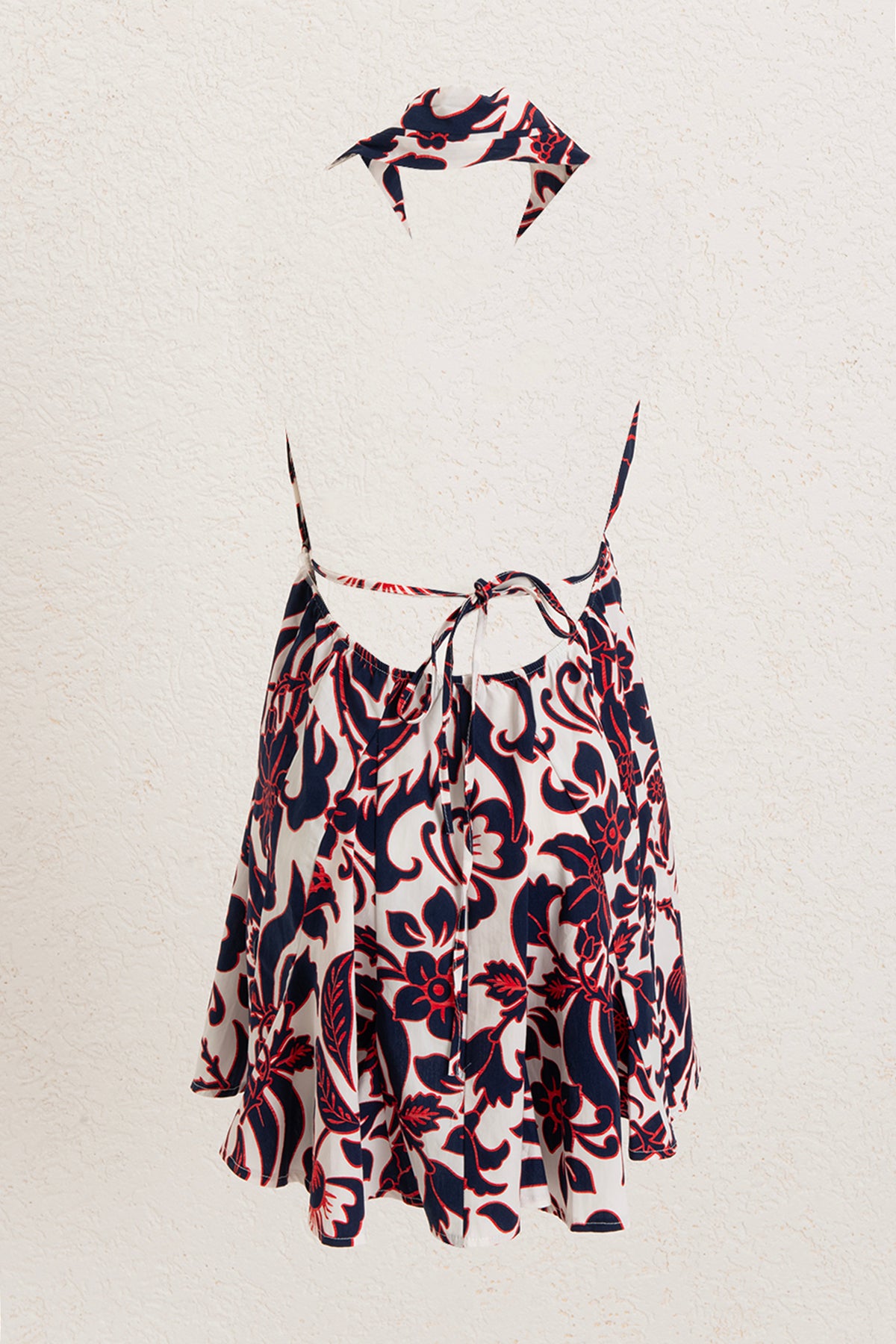 Mini Dress with Ruffled Skirt Detail