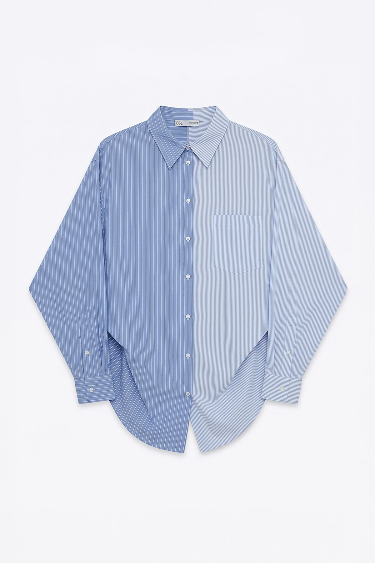 Oversize Bİ Color Cotton  Gömlek