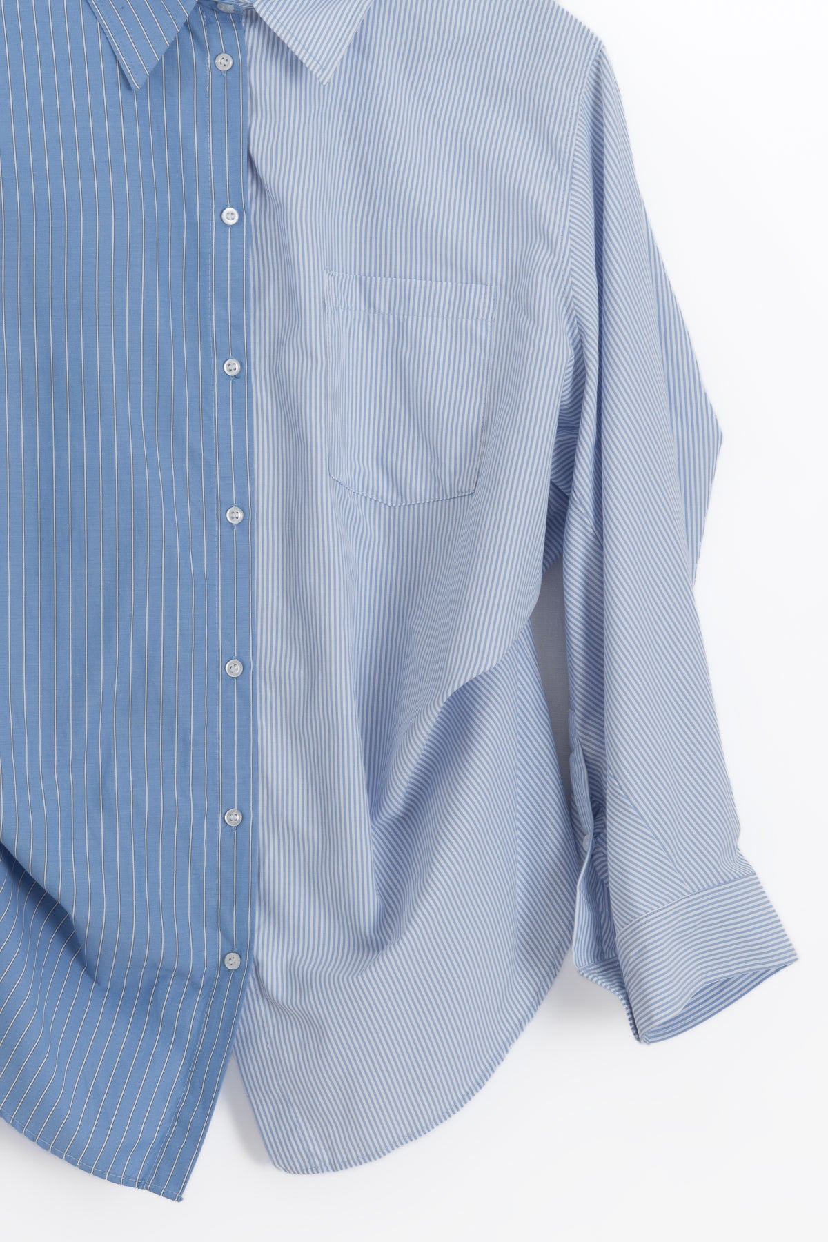 Oversize Bİ Color Cotton  Gömlek