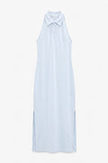 Polo Collar Maxi Pique Dress