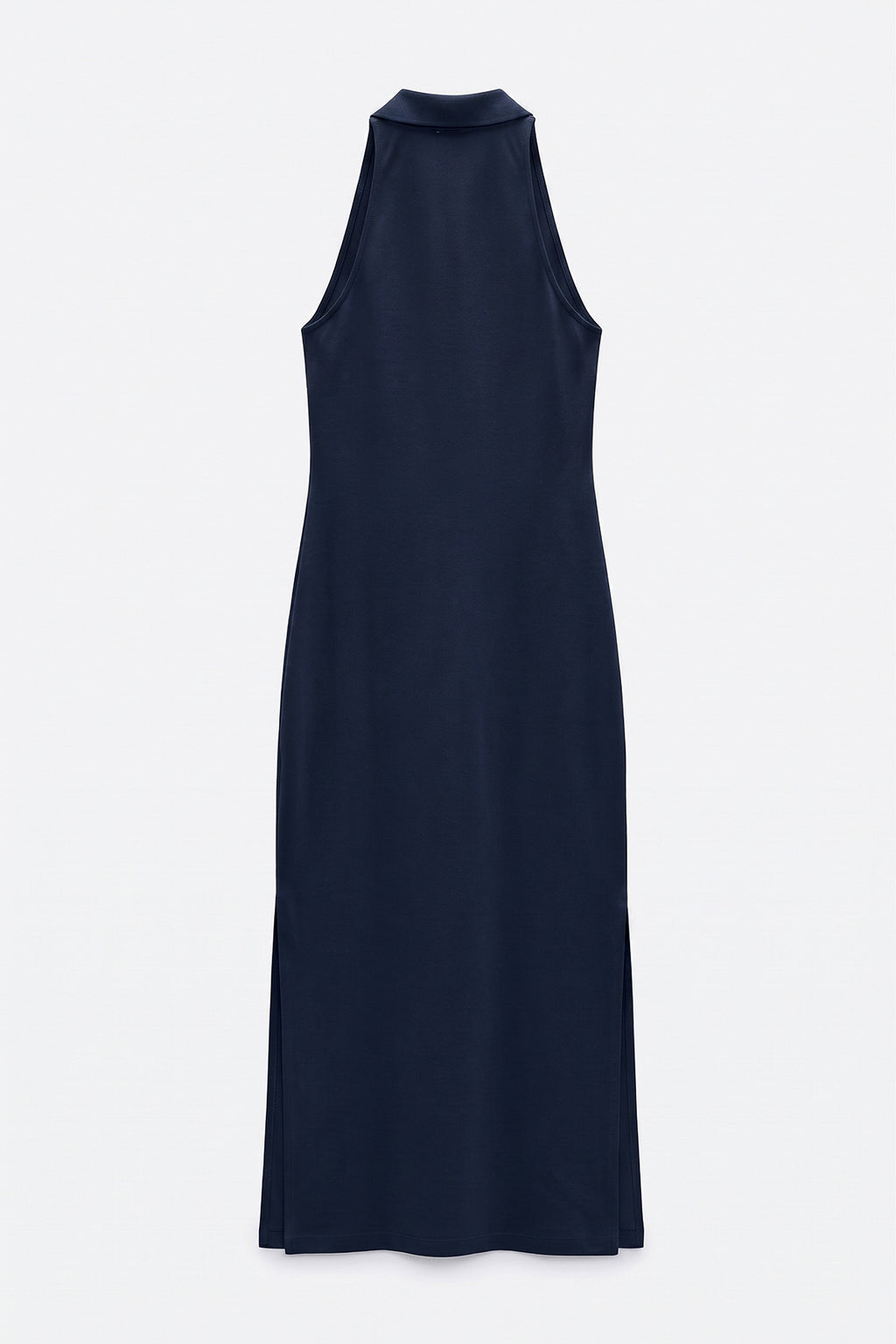 Polo Collar Maxi Pique Dress