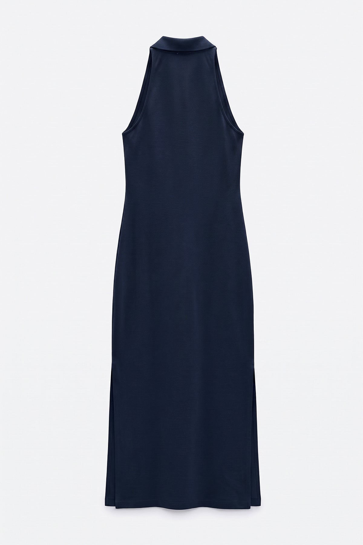 Polo Collar Maxi Pique Dress