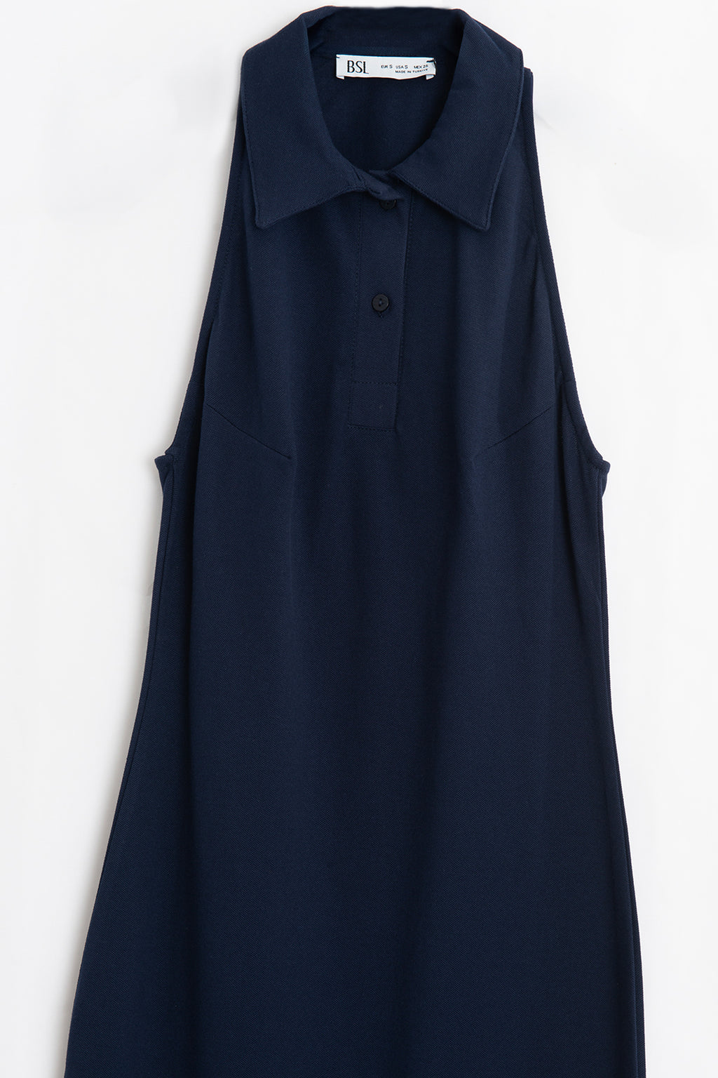 Polo Collar Maxi Pique Dress