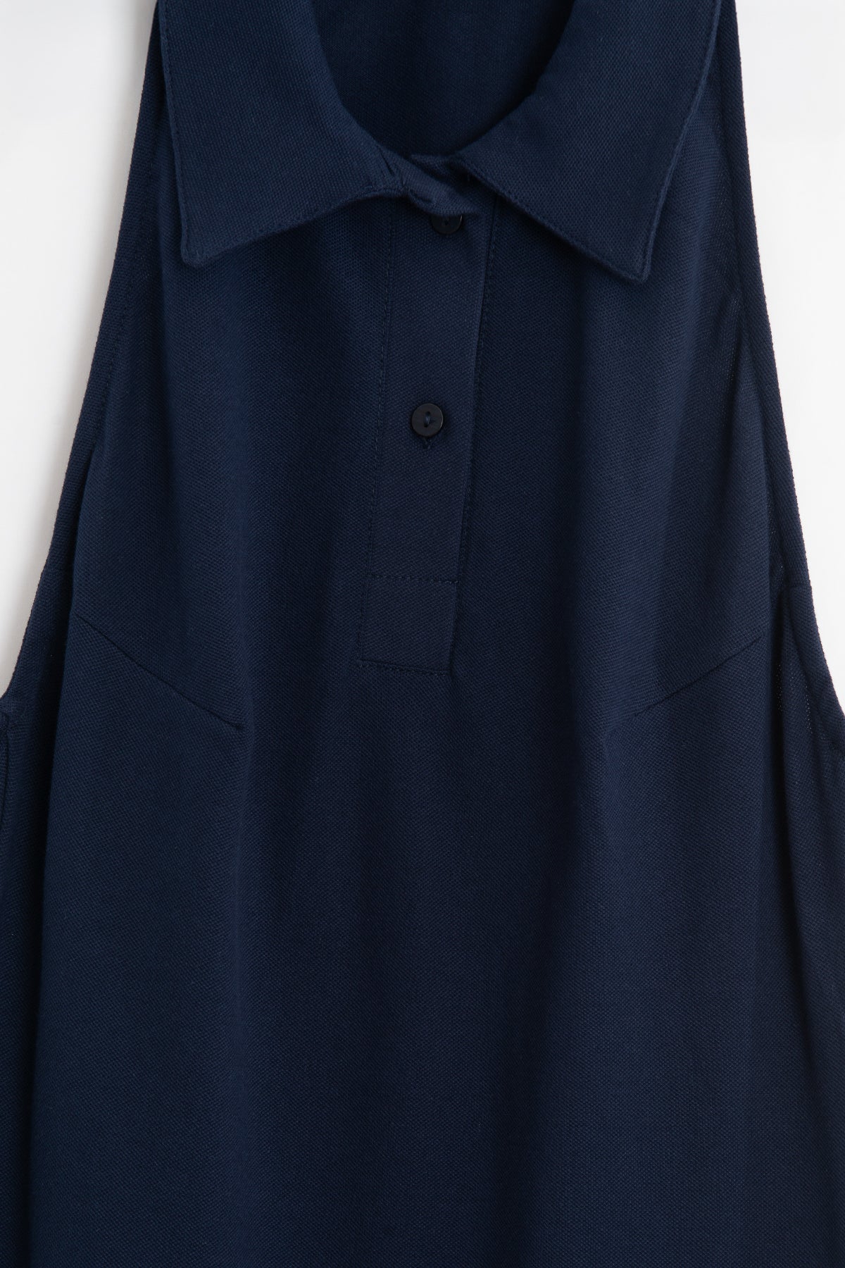 Polo Collar Maxi Pique Dress
