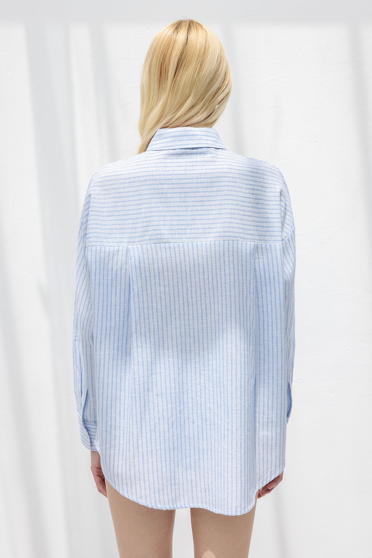 Linen Striped Oversized Shirt