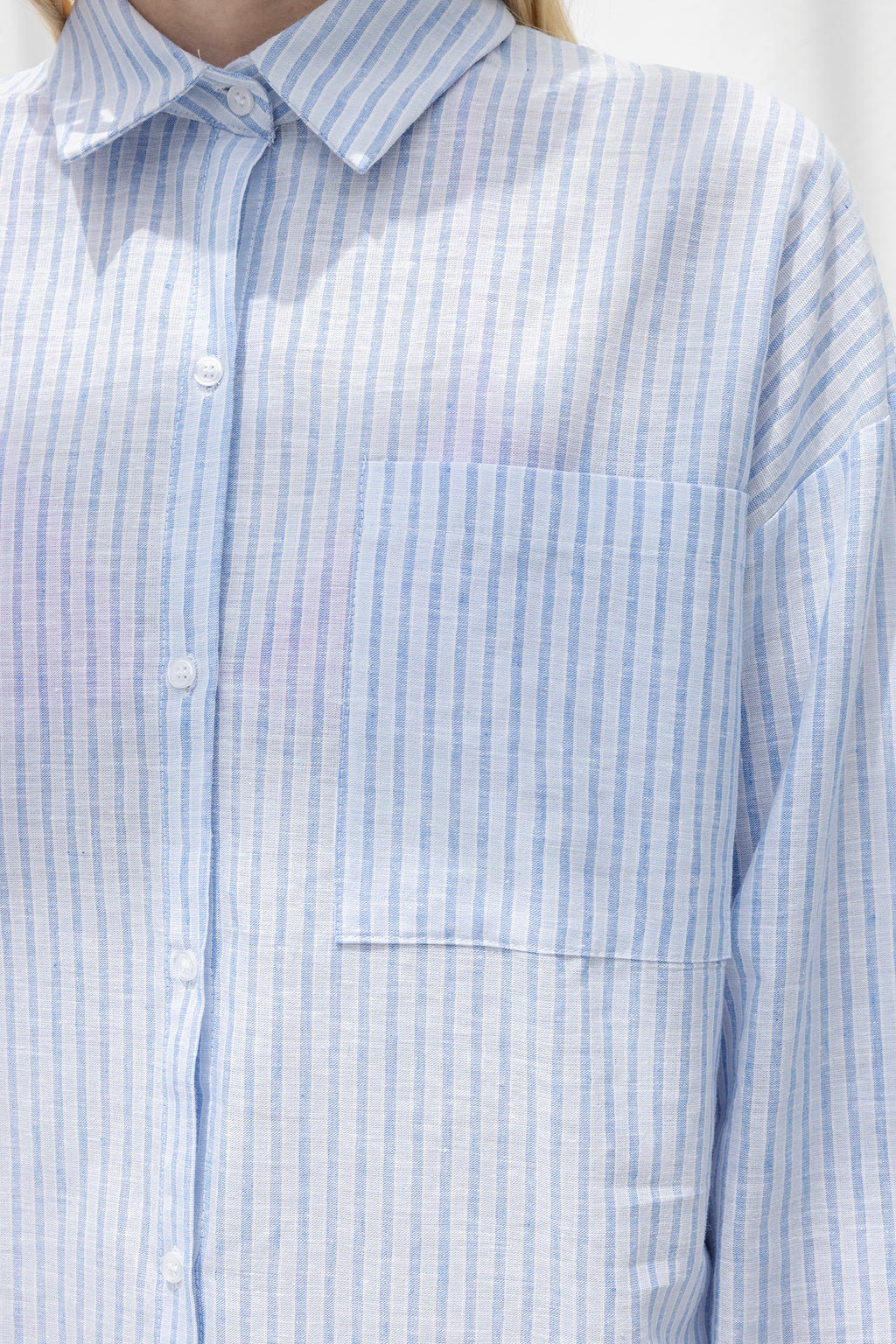 Linen Striped Oversized Shirt