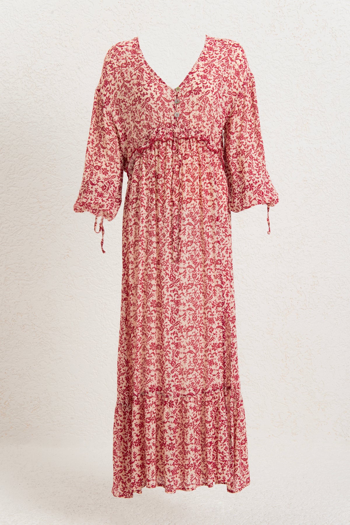 Ruffled Oversize Midi Dress