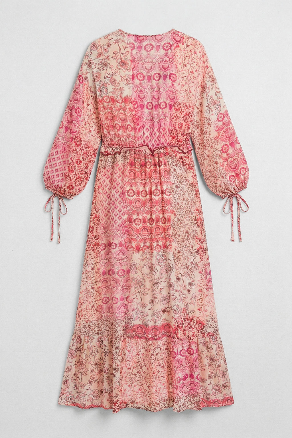 Ruffled Oversize Midi Dress
