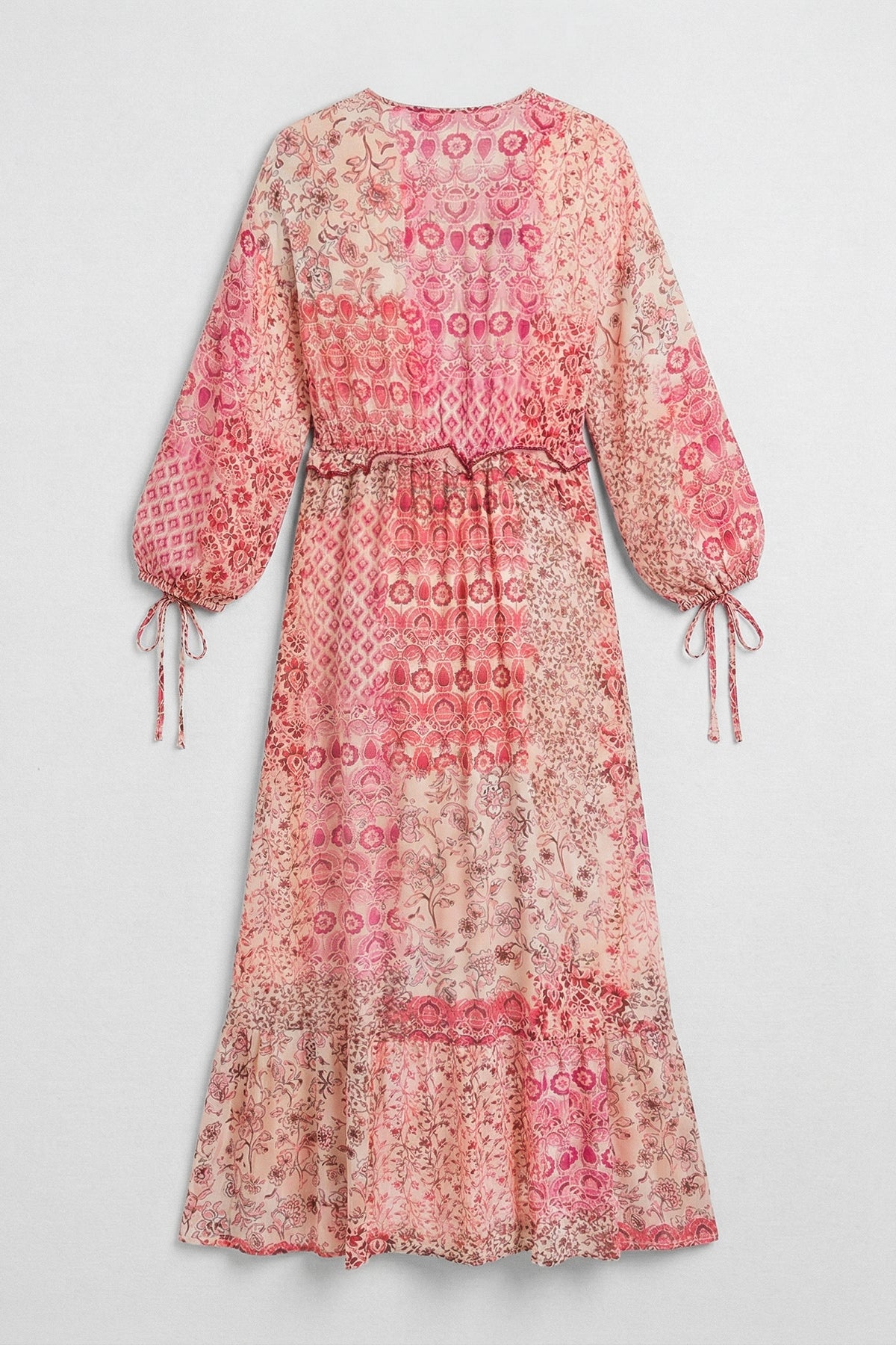 Ruffled Oversize Midi Dress