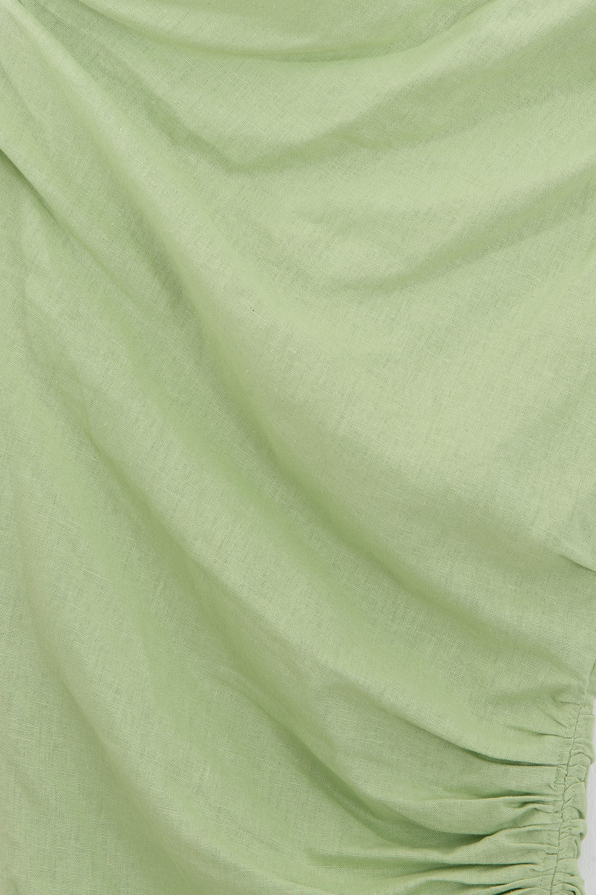 Dropped Shoulder Linen Mini Dress