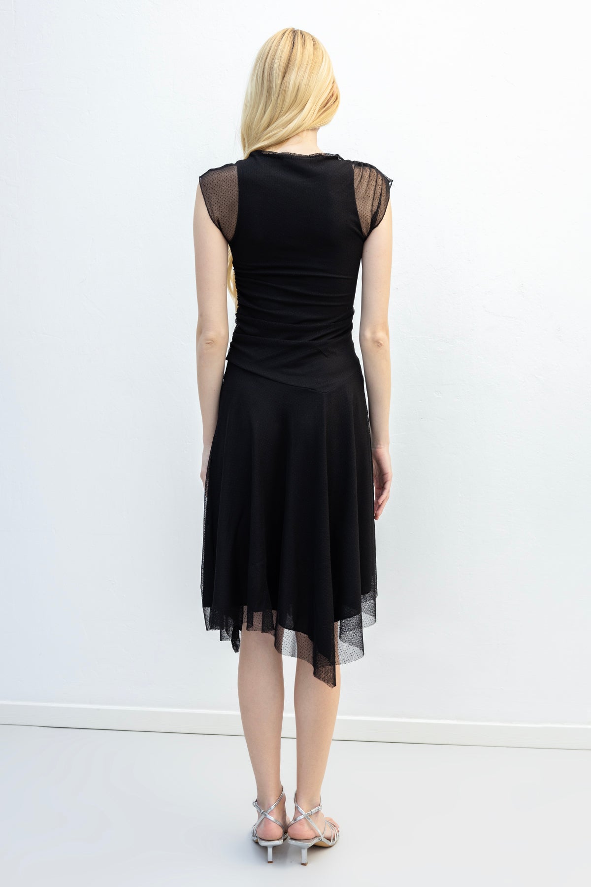 Gathered Tulle Dress