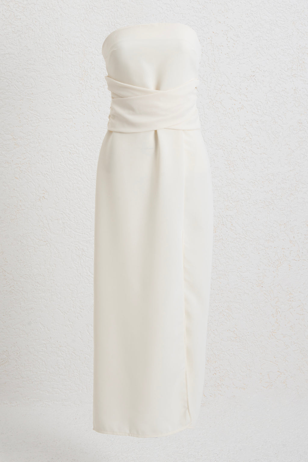 Straplez Midi Elbise