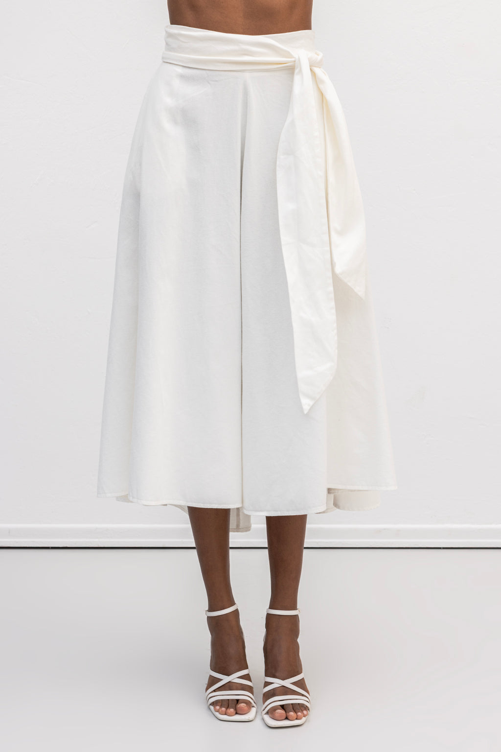 Flared Midi Skirt