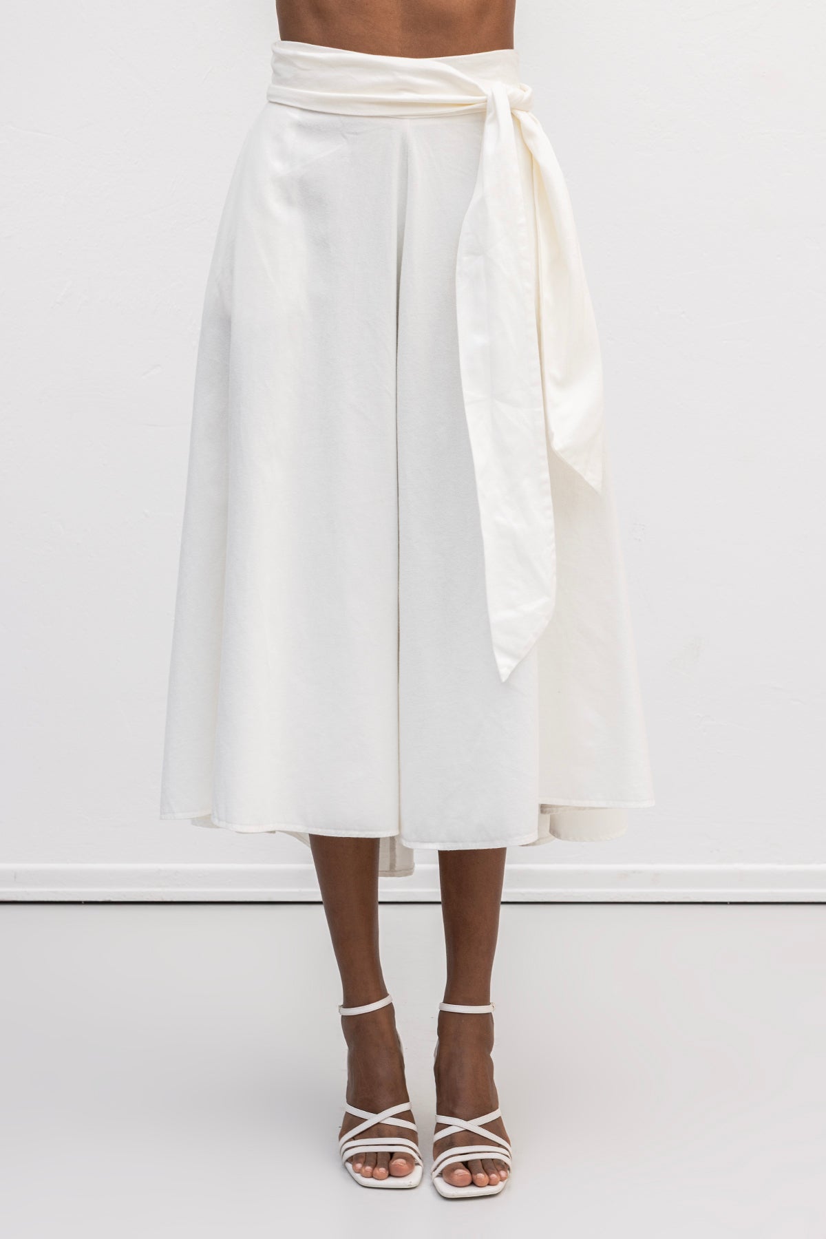 Flared Midi Skirt