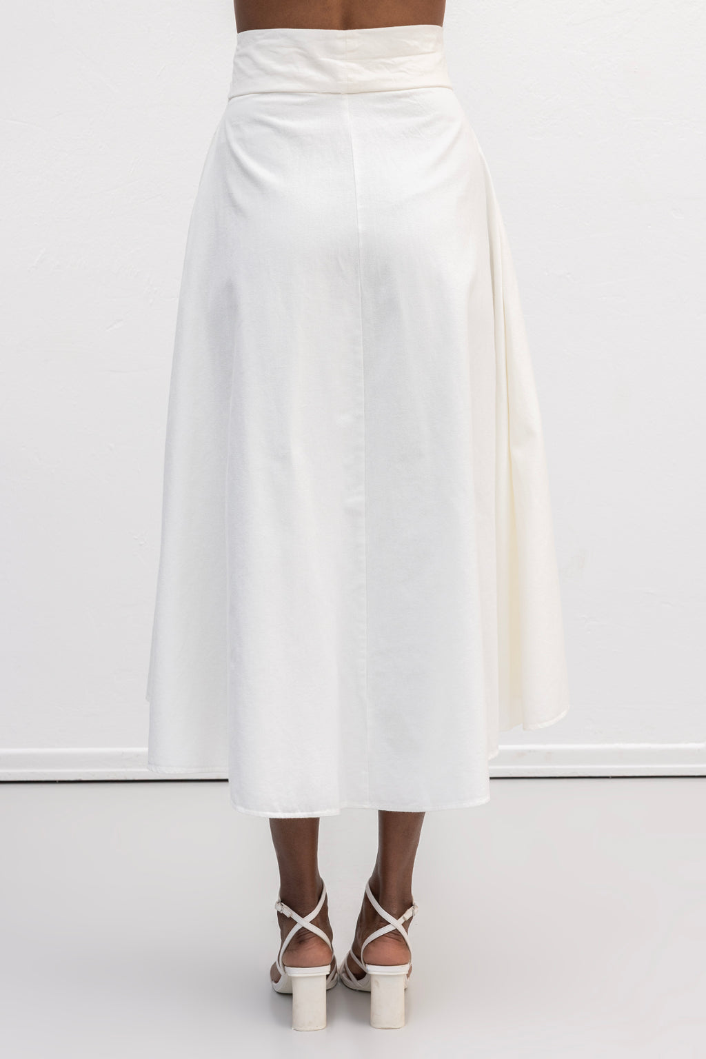 Flared Midi Skirt