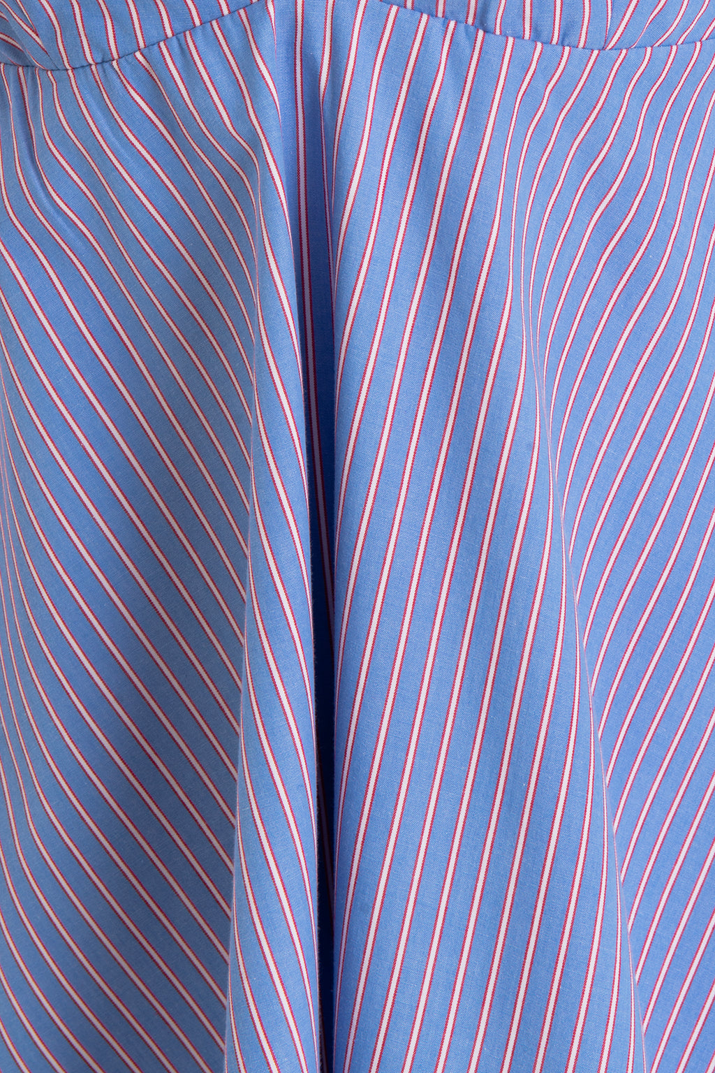 Bow Detail Striped Ruffled Mini Dress