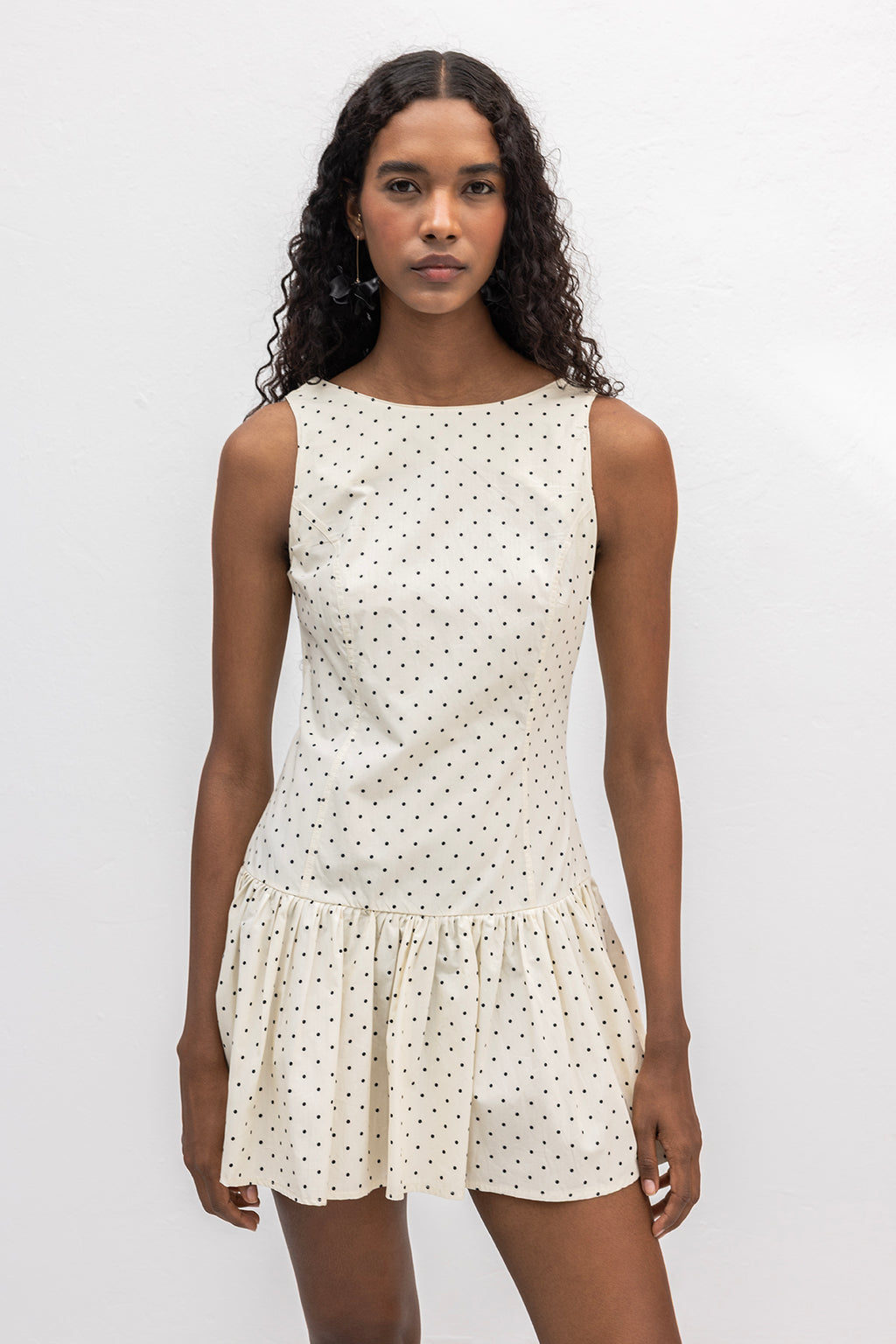 %100 Cotton  Büzgülü Mini Elbise