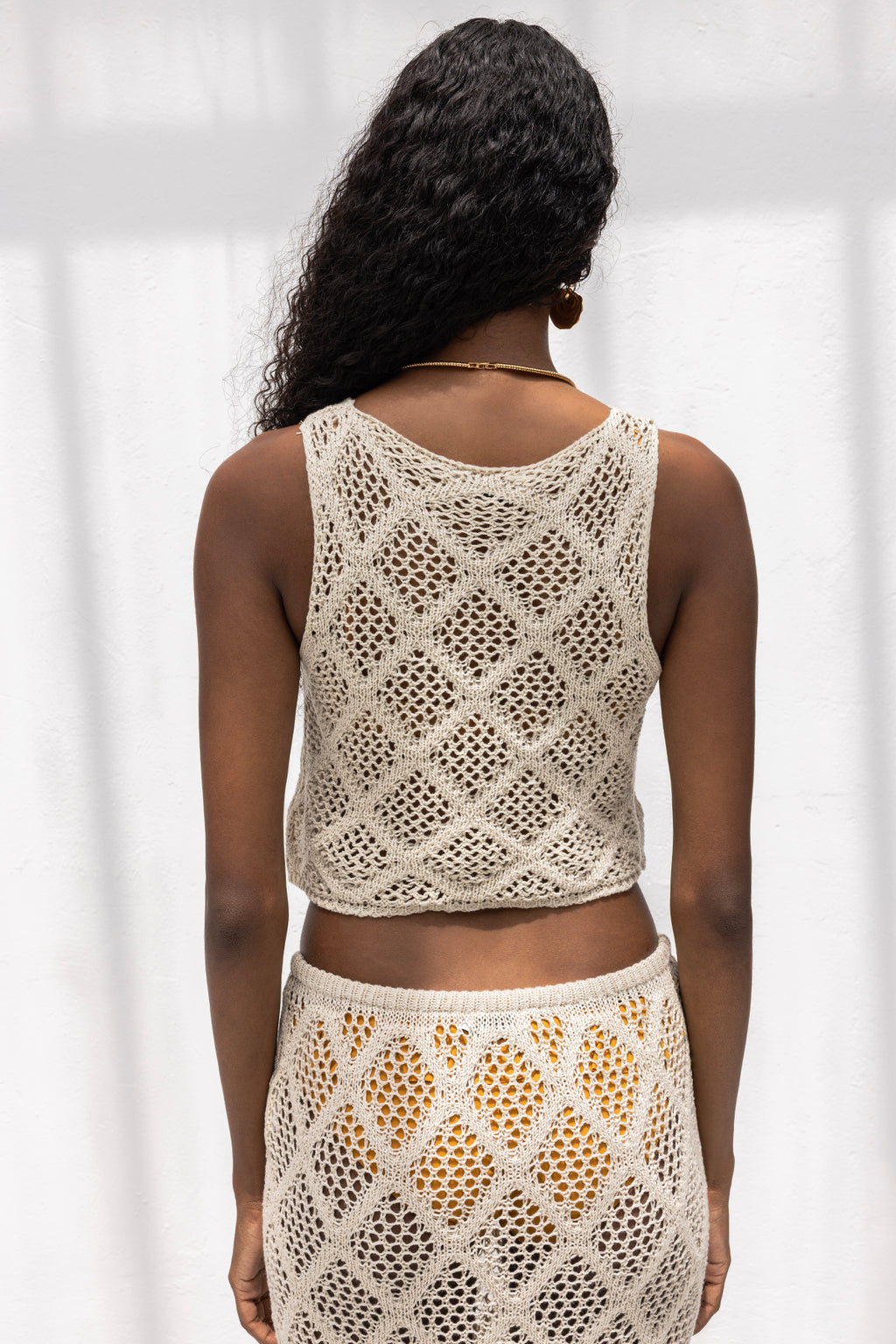 Cropped Knit Blouse