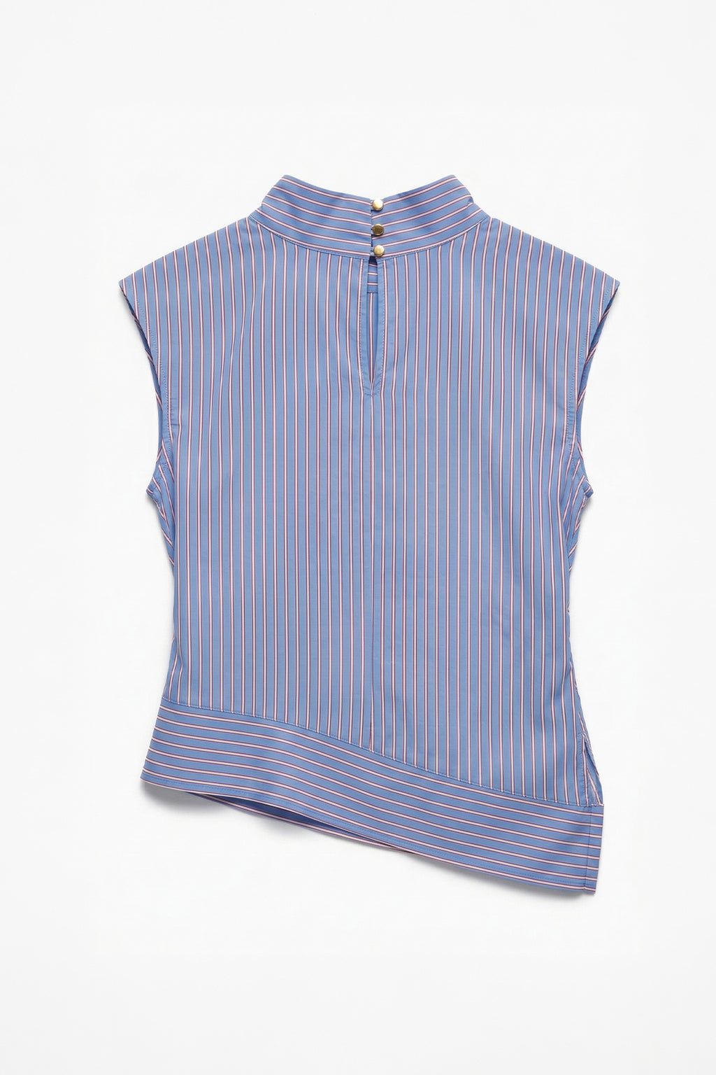 Asimetrik Poplin Bluz
