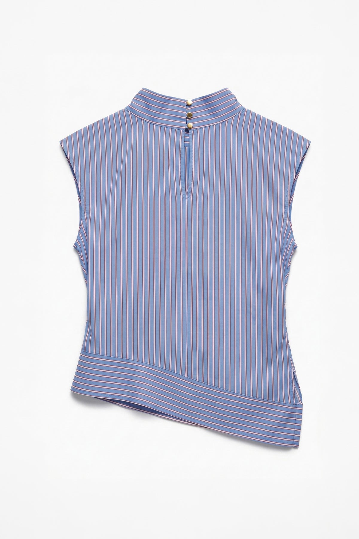 Asimetrik Poplin Bluz