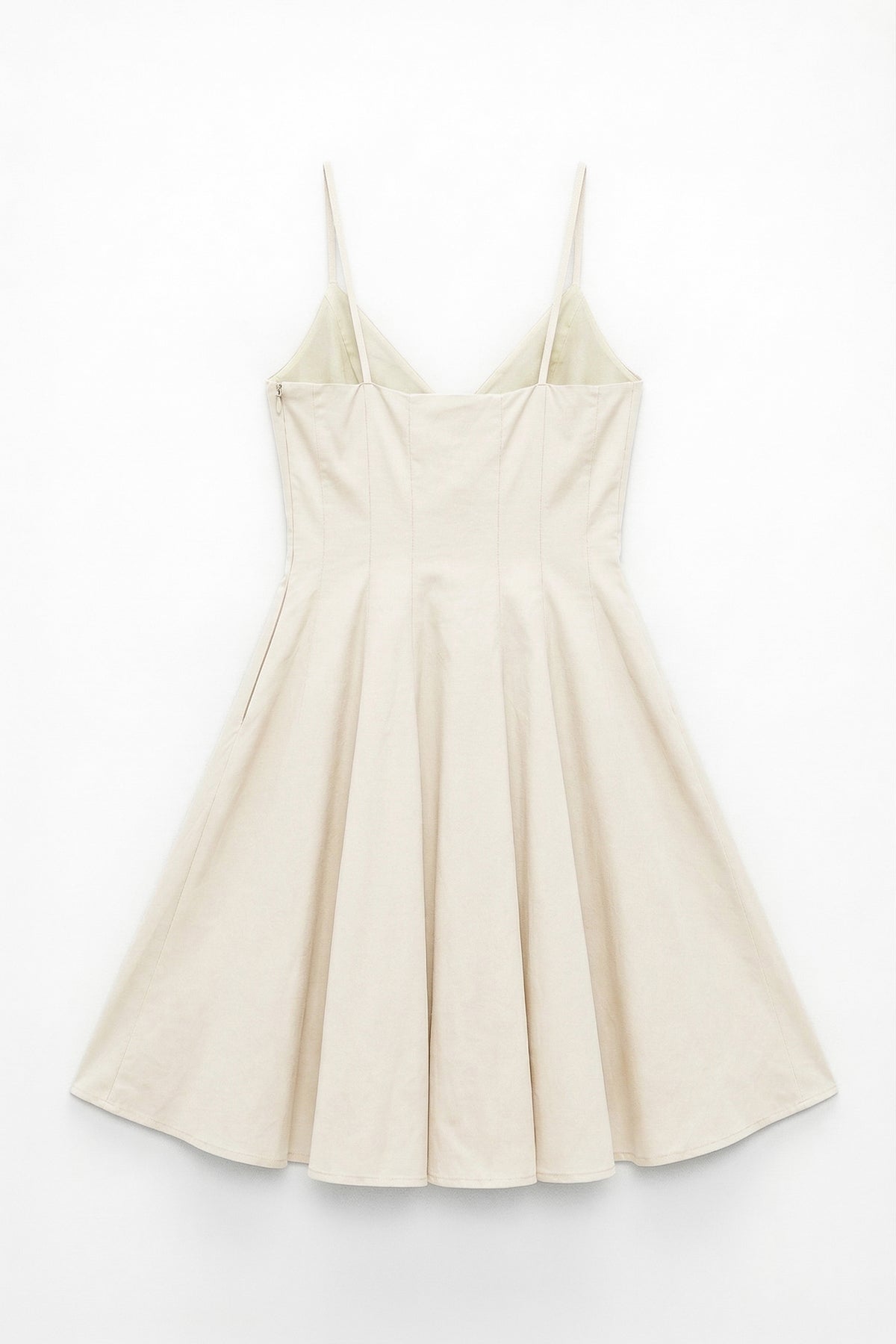 Askılı Poplin Mini Elbise