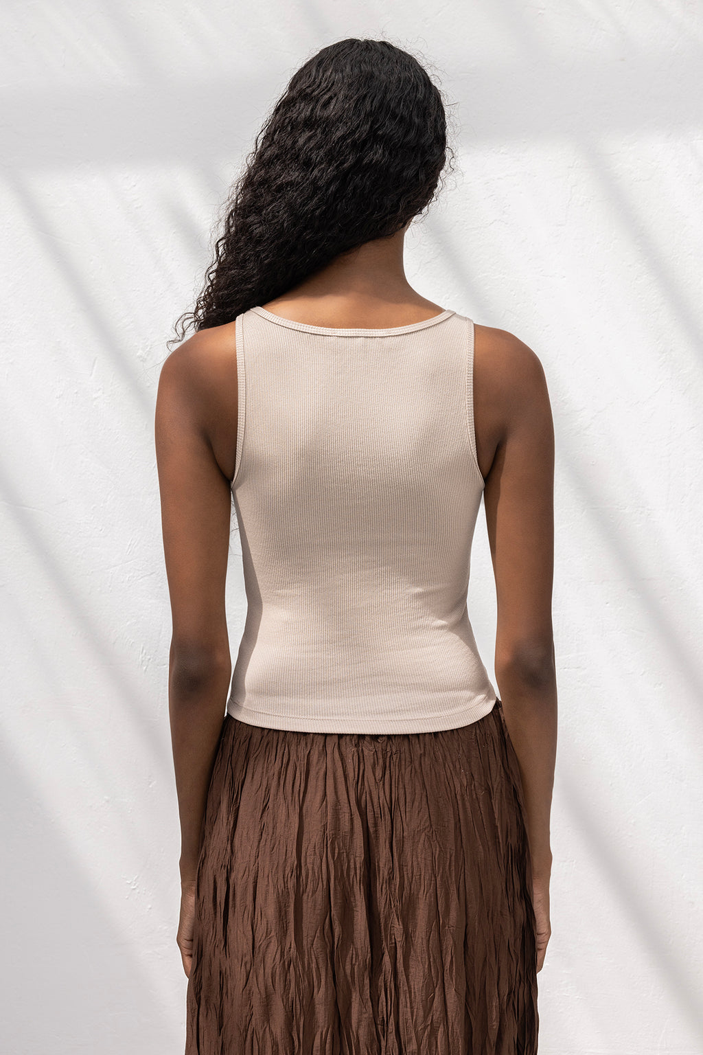 Ribbed Sleeveless Top