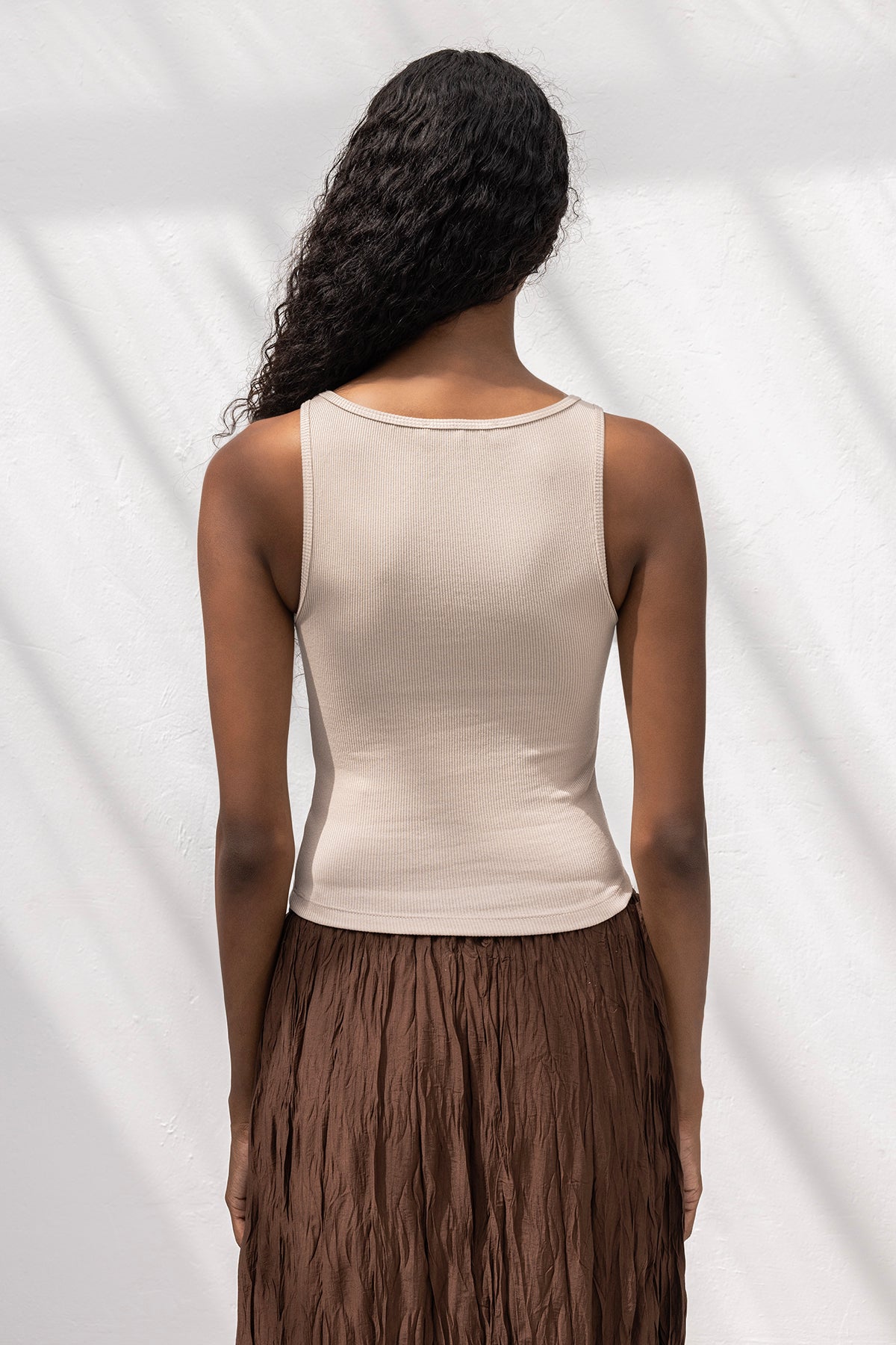 Ribbed Sleeveless Top