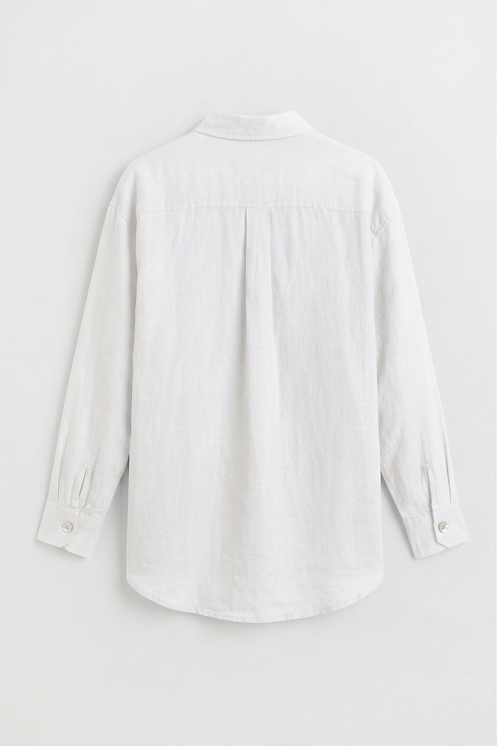 %100 Keten Oversize Gömlek