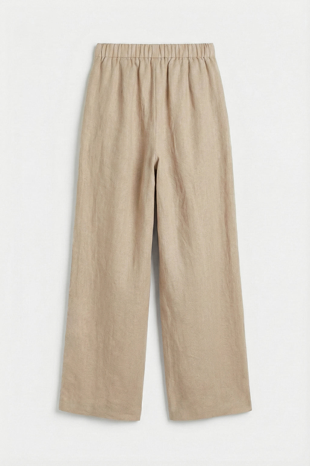 100% Linen Wide-Leg Trousers