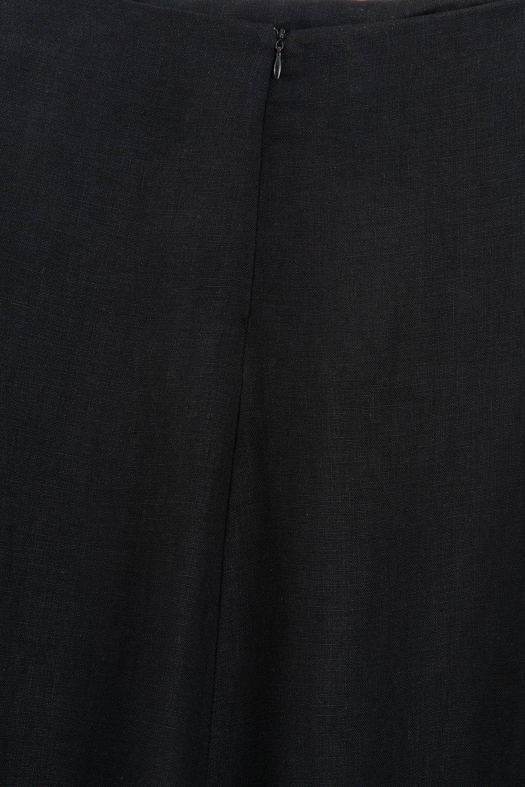 100% Linen Flounced Midi Skirt