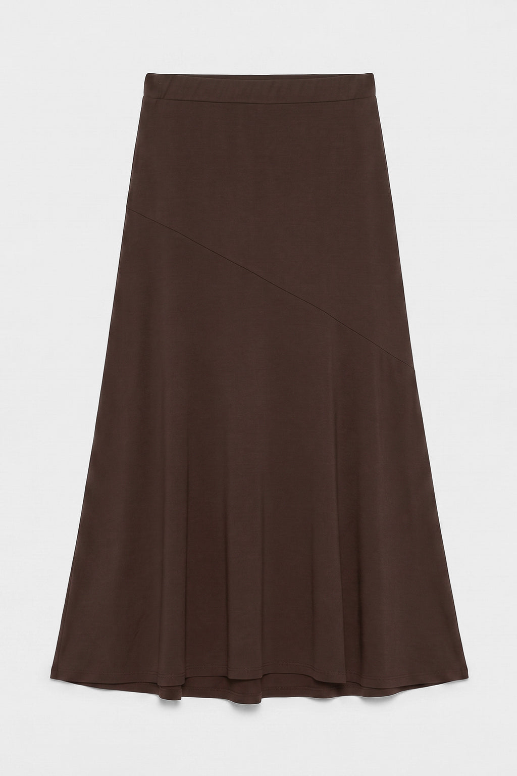 Flounced Midi Skirt