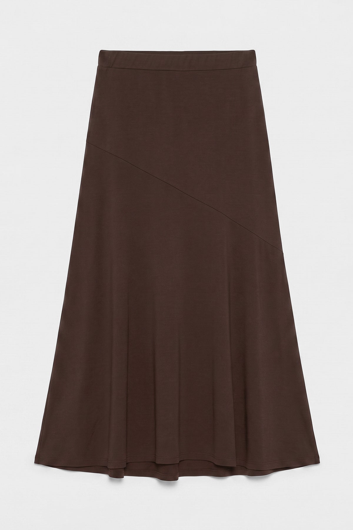 Flounced Midi Skirt