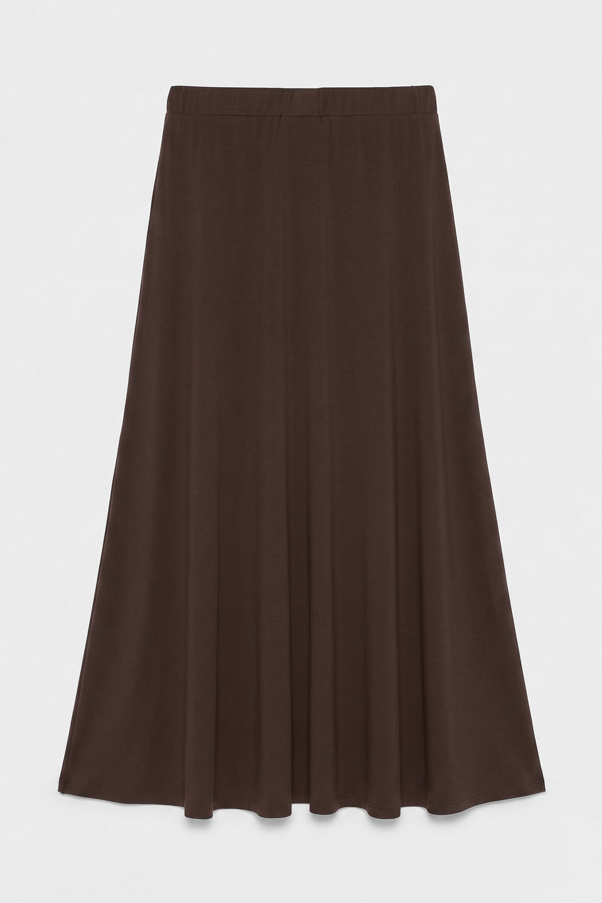 Flounced Midi Skirt