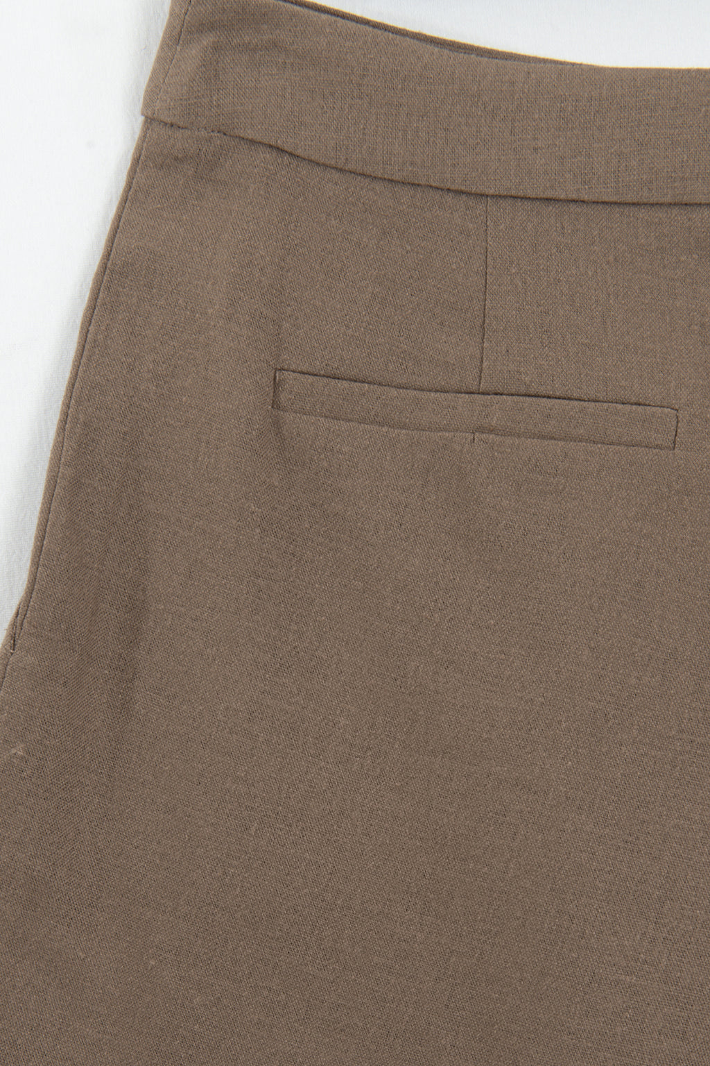Linen Pleated Mini Shorts